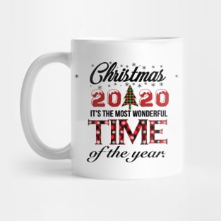 Christmas 2020, Most Wonderful Time Of The Year 2020, Matching Family Christmas Shirts, Buffalo Plaid, Mug